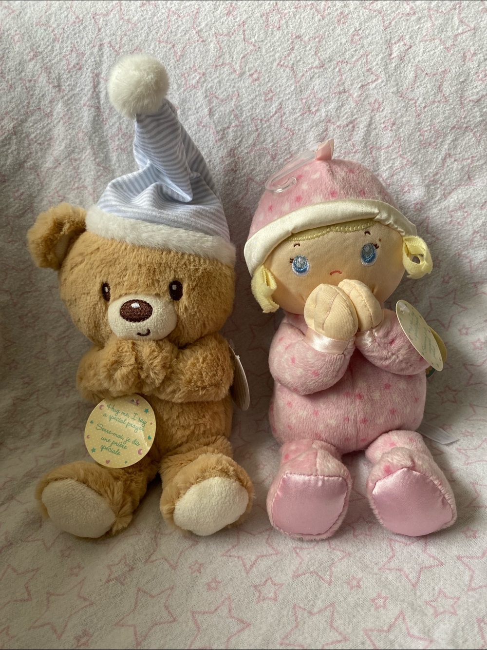 🙏💕Kids Preferred prayer dolls. “Now I lay me down to sleep” prayer when squeezed